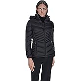 Calvin Klein Women's Lightweight Quilted Hooded Puffer Coat – Stretch Winter Jacket With Pockets