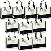 Talltalk 10 Pcs Christian Gifts for Women Faith Bible Tote Bags Bulk Christmas Religious Gifts Jesus Rainbow Tote Bags with Handle Christian Party Favors for Mother Mom Church Member