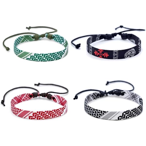 thumbnail image 2 of Free Palestine Silicone Bracelets 4-Pack - Waterproof Sports Wristbands With Palestine Flag Design 2 of 10