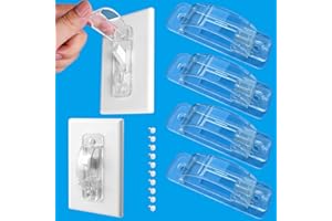 LRANFOW Light Switch Guard Cover, 4 ChildProof Wall Switch Guard Cover for Toggle Light Switch Protects Your Lights or Circuits from being Accidentally Turned On or Off