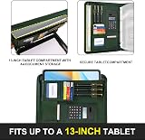 Leathario A4 Portfolio Folder 4 Ring Conference Folder Vegan Leather 175 Sheet view 4