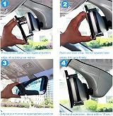 Kitbest Mirror Anti Glare Rearview Interior Clip On Panoramic Wide Angle view 4