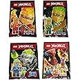 LEGO Ninjago Kai Lloyd Jay and Pyro Whipper FS Spinjitzu Slam Minifigures- Collector Foil Pack Combo