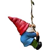Hanging Gnome Garden Statue Decoration,Climbing Gnomes Statue Figurine Ornament for Indoor Outdoor Home Garden Decor