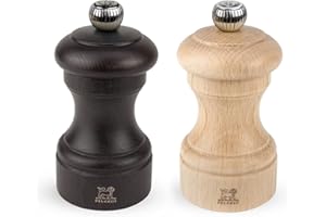 Peugeot Bistro Salt & Pepper Mill, 3,94in, Chocolate and Natural