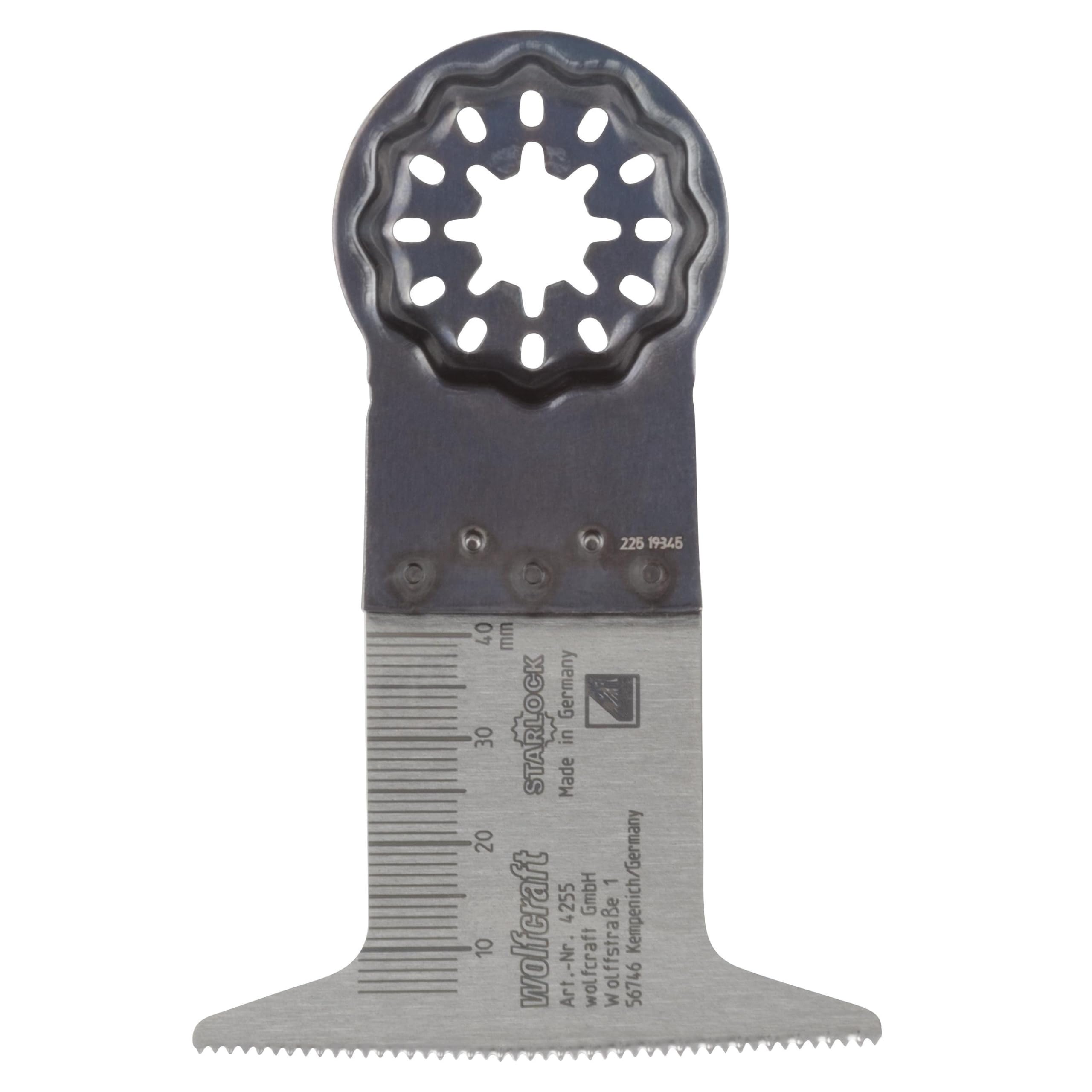 wolfcraft HCS Pushcut Saw Blade "Expert", STARLOCK receptacle, wood, plastic, plasterboard I 4255000 I For long, straight cuts in wood