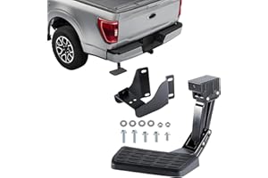 ASDJAKZP Rear Bed Step, Retractable Bumper Side Tailgate Bedstep, Compatible with Ford F150 (2015 2016 2017 2018 2019 2020) R