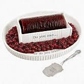 Mud Pie Cranberry Sauce Dish, Ceramic Can Berry Serving Dish Set | Ceramic Cranberry Sauce Serving Dish With Can Berry Design