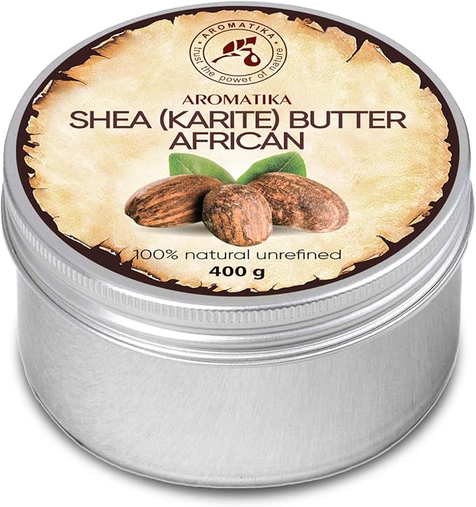 Beurre de Karité 400g Non raffiné 100 Pur et Naturel Pressé à Froid Africain Ghana Beurre de Karité 400g Non raffiné 100 Pur et Naturel Pressé à Froid Africain Ghana