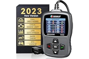 CGSULIT Scan Tool SC204 OBD2 Scanner, Check Engine Light Code Reader with Reset, One-click I/M, Clear Error Code, DTC Lookup & More, Car Diagnostic Tool for All OBDII/EOBD Vehicles After 1996, Grey