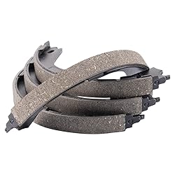 TRQ Rear Parking Brake Shoe Set Compatible with