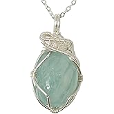 Women's and Men's Birthstone Crystal Necklace Silver Plated-24 Inch Chain