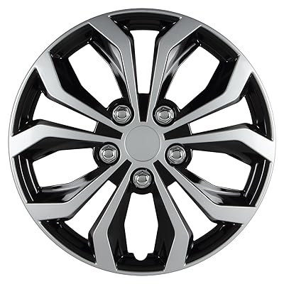 Universal Fit Wheel Cover 17 in, BlackSilver Egypt Ubuy