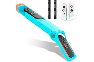 FANPL Game Gun for Nintendo Switch 2/1/OLED Joy Con, Joycon Controller Grip for Sniper Elite, Hunting Simulator, for Wolfenstein 2, for Splatoon, for Big Buck Hunter Arcade and Other Shooting Games
