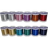 Lot of 12ea Rod Wrapping Metaliic Threads (JK004) for Fishing Rod Building and Repair