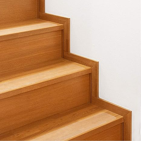 Amazon Co Jp Ottostyle Jp すべり止め 階段マット 70 10cm クリア 13枚セット 大判 幅広 転倒防止 傷防止 透明 貼るだけ 簡単 ホーム キッチン