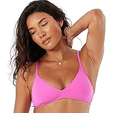 Roxy Women's Bikini Top – UPF 50+, Quick-Dry, Removable Pads, Swimsuit Top, Surf & Beachwear