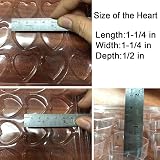 DBOO Heart Shape Wax Melt Molds - Clear Plastic Clamshells (10-Pack) view 2