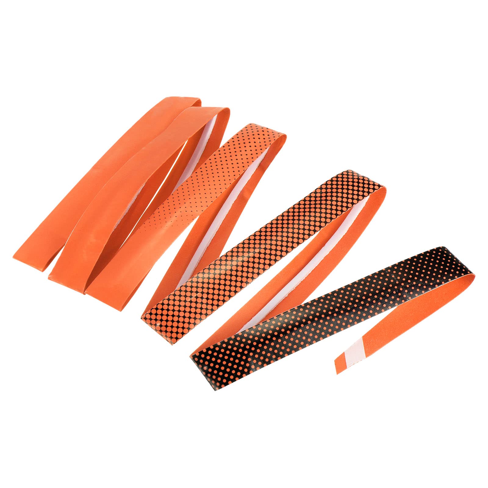 PATIKIL 5.9ft Racket Overgrip with Damping Ridges, PU Grip Tape Non-Slip Absorbent for Tennis Badminton Fishing Rod, Orange
