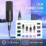 FIFINE SC3 White Audio Interface with RGB Lights Four Channel XLR Mic Input view 2