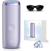 Neubutyan IPL Laser Hair Removal Device 25J Sapphire Ice Cooling,Purple | Nearly Painless Hair Removal, Visible Hair Reduction in 2 Weeks, Skin Sensor &amp; Auto Flash for Full Body