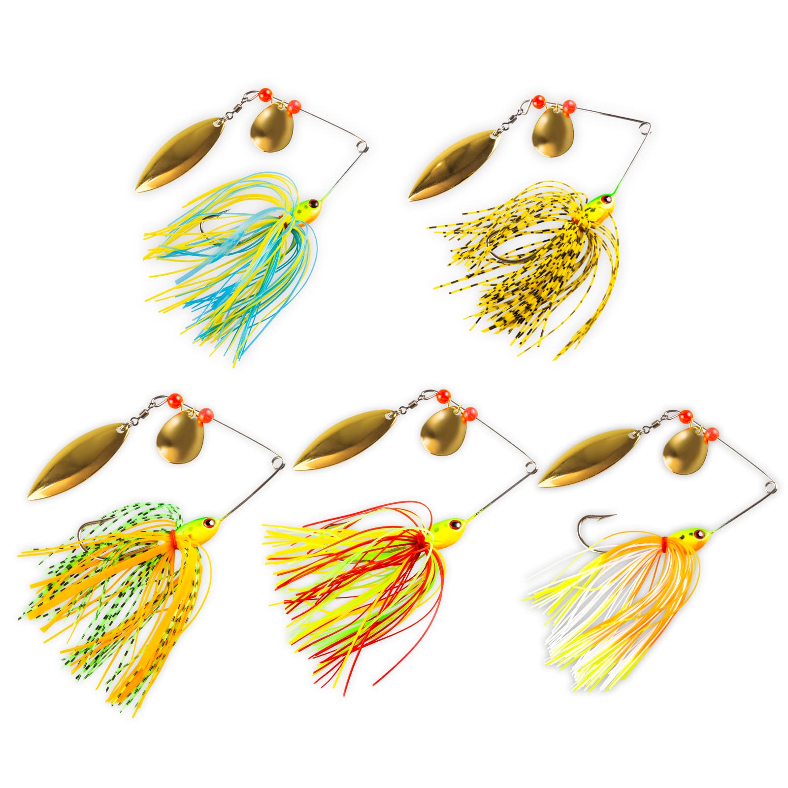 TUXIBIN Fishing lure, Fishing Spinnerbait Lures, spinner baits, spinnerbait, spinner baits for bass pike trout etc. TXB5-7
