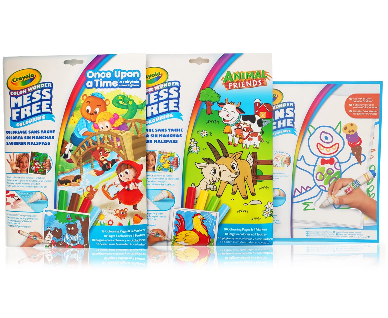 CRAYOLA - Color Wonder, Mess Free Colouring Set, at Home and Indoor Activity, Age 3, 4, 5