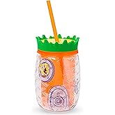 Silver Buffalo Spongebob Squarepants Gary Snail House in Bikini Bottom Pineapple Double Wall Tumbler, 16 Ounces