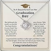 2025 Graduation Gifts for Her | Inspirational Graduation Necklace with Message Card & Gift Box | Jewelry for Women, Daughter, Girlfriend, Sister, Classmate | High School & College Grad Gift