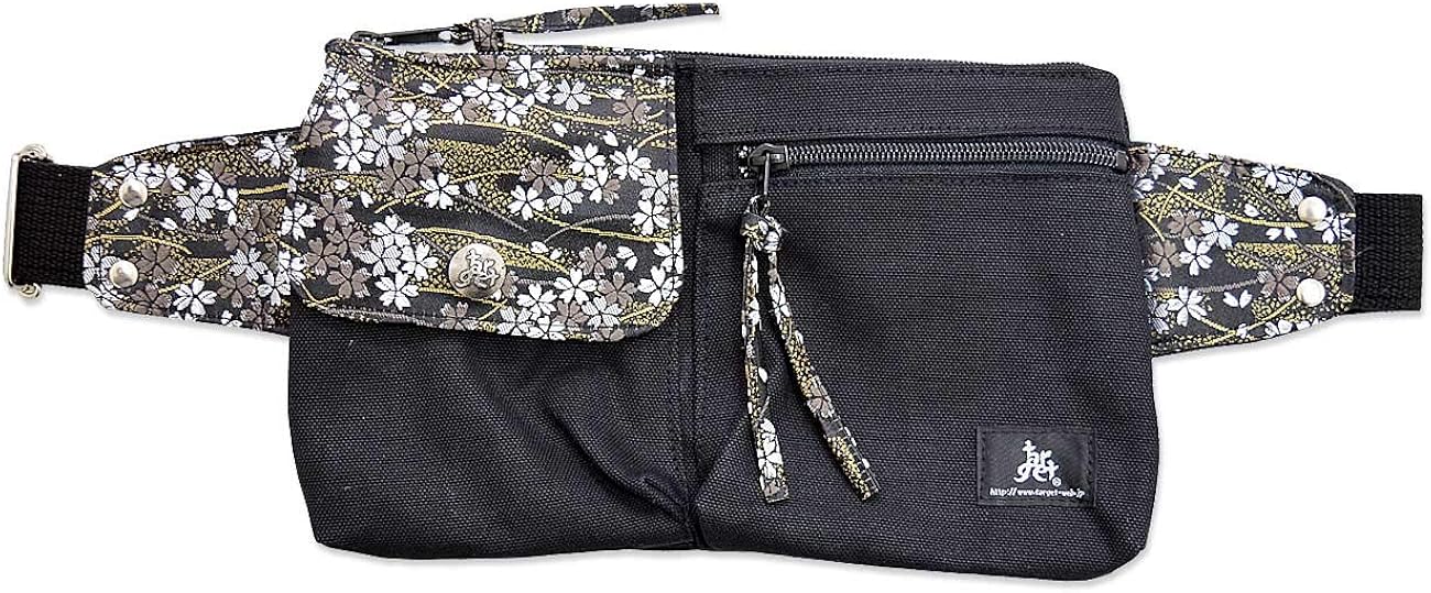 (ターゲット)TARGET 桜金襴ウエストポーチ TARGET ターゲット 和柄 和風 バッグ かばん さくら サクラ 日本製 tgs-1532,1533,1534