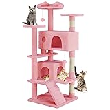 DUMOS 54-inch Indoor Cat Tree Tower –Multi-Level