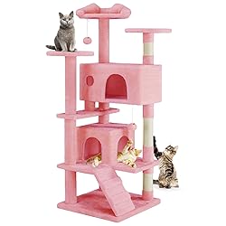DUMOS 54-inch Indoor Cat Tree Tower –Multi-Level