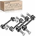 A-Premium Set of 4, Front & Rear Sway Bar Links Kit Stabilizer Bar Links Compatible with Hummer H3 2006-2010, H3T 2009-2010