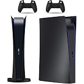 PEYANZ Faceplate Cover for PS5 Digital Edition + 2 Controller Covers | Protective ABS Shell, Scratch-Resistant Matte Surface, Exact Match, Easy Installation, Multiple Colors Available