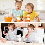 HXC 12-Pack 4oz/120ml Juice Bottles with Lids PET Plastic Reusable view 6