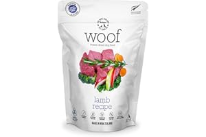 THE NEW ZEALAND NATURAL PET FOOD CO. WOOF Lamb Freeze Dried Raw Dog Food, Mixer, or Topper, or Treat - High Protein, Natural, Limited Ingredient Recipe 9.9 oz