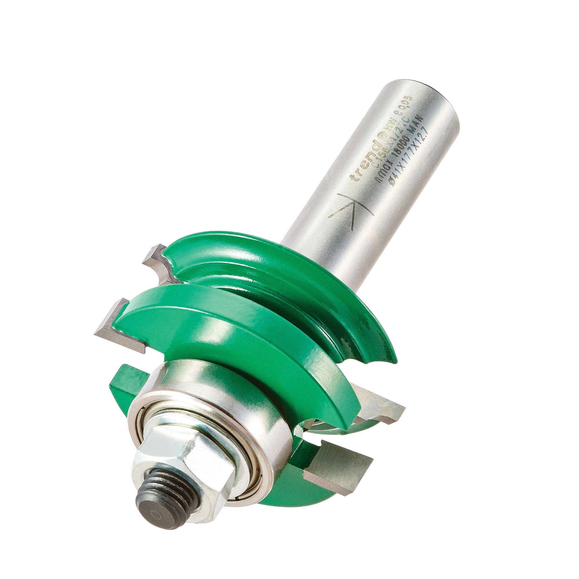 Trend CraftPro Profile Scriber Router Cutter, 1/2 Inch Shank, 3.5mm Radius and 41mm Cut Diameter, Tungsten Carbide Tipped, C156X1/2TC