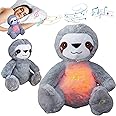 Anxiety Relief Koala, Breathing Teddy Sloth Anxiety Bear with Calming Music, Lights, Sleeping Otter Plush, Soothing Sloth for