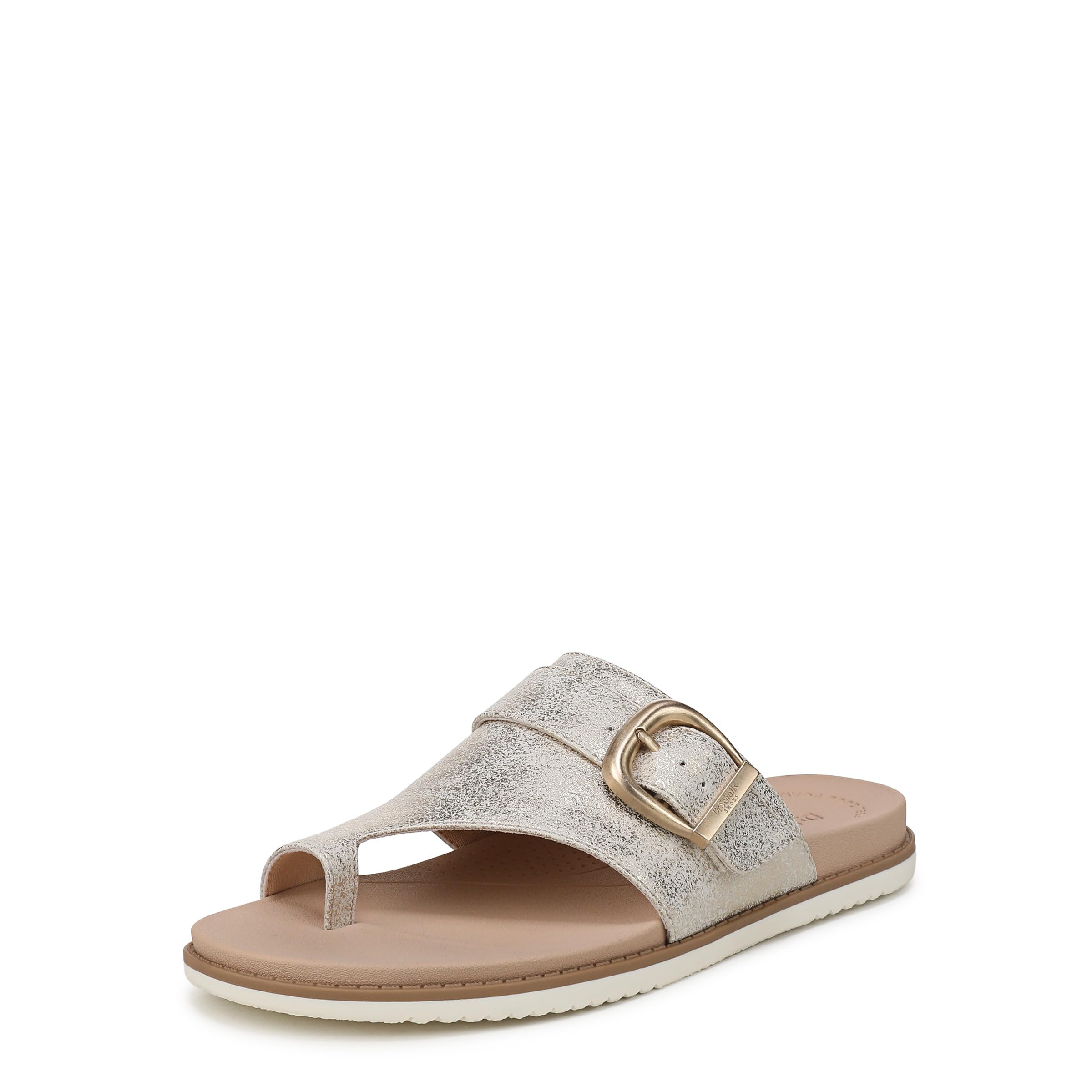 Dr. Scholl’s Women’s So Clever Slide Sandal Light Gold Metallic 11 M