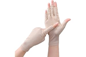 Eohak Women Driving Gloves Sun UV Protection Summer Outdoor Hiking UPF 50+ Glove Touchscreen Half-finger Glove