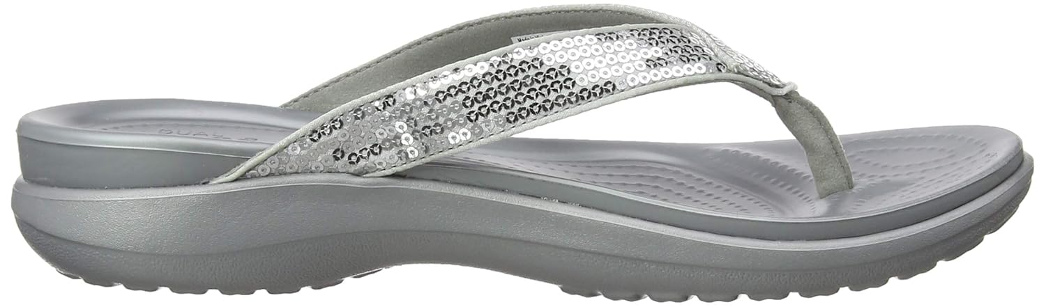 crocs capri v sequin flip flop