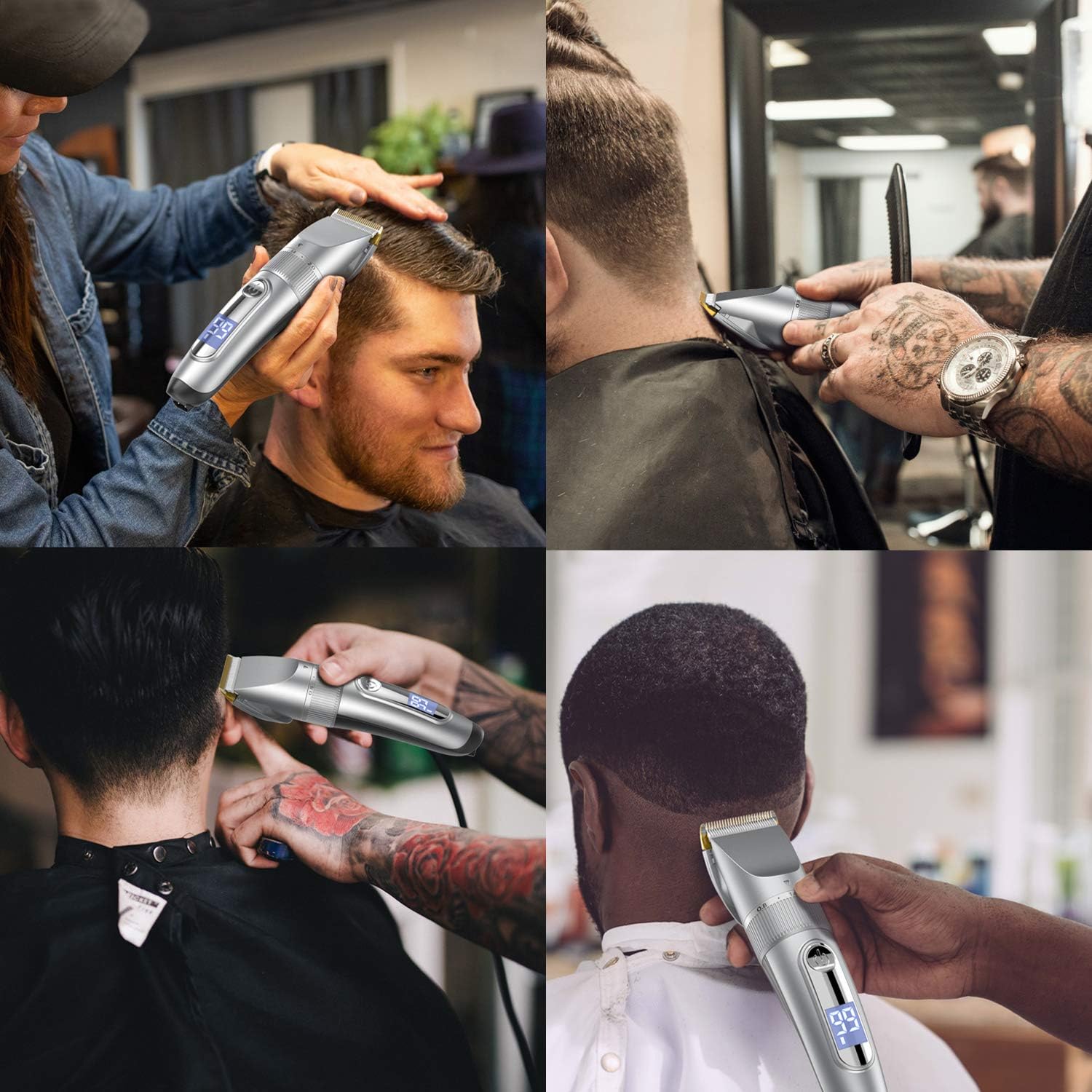 gooleen hair clippers for men cordless hair clippers beard trimmer professional ipx7