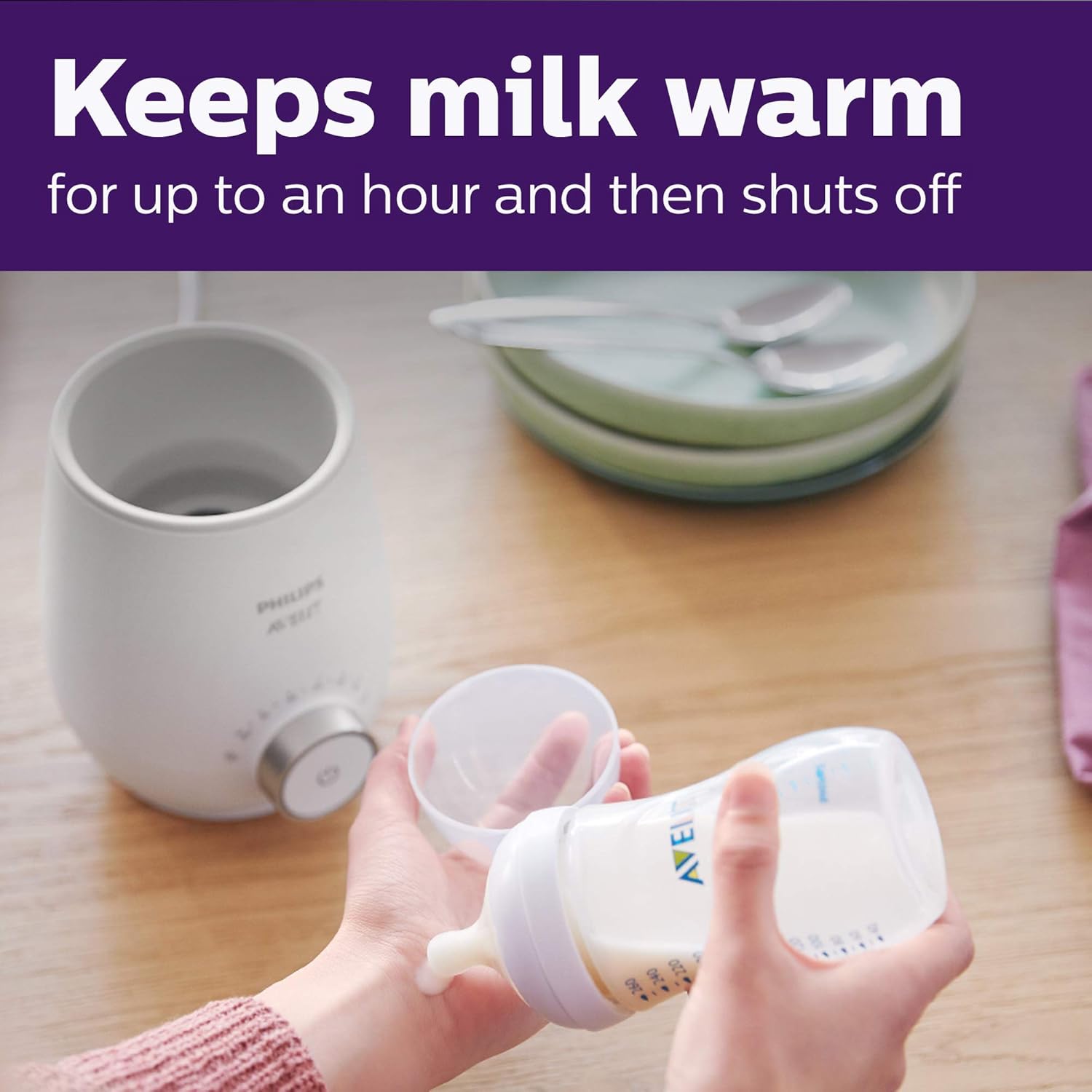 Philips Avent Fast Baby Bottle Warmer with Smart Temperature Control and Automatic Shut-Off : Baby
