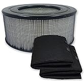 PUREBURG 21500 Replacement Filter Compatible with Honeywell 50150 51500 61500 11500(EV-15) 18150 11520 17200 Series Air Purifiers, H13 HEPA Cabon Pre-Filter Air Clean Dust VOCs Odor