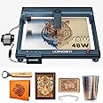 Longer B1 40W Laser Engraver, 48000mW Output Laser Cutter Machine with Auto Air Assist, Engraving Area 17.72"x17.32", DIY Laser Engraver for Wood and Metal，Engraving Speed of 36000 mm/min