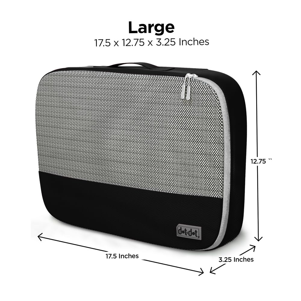 Dot&Dot Dot&Dot Large Packing Cubes - 4 Pcs Suitcase Organizer Set - Carry On Travel Cubes