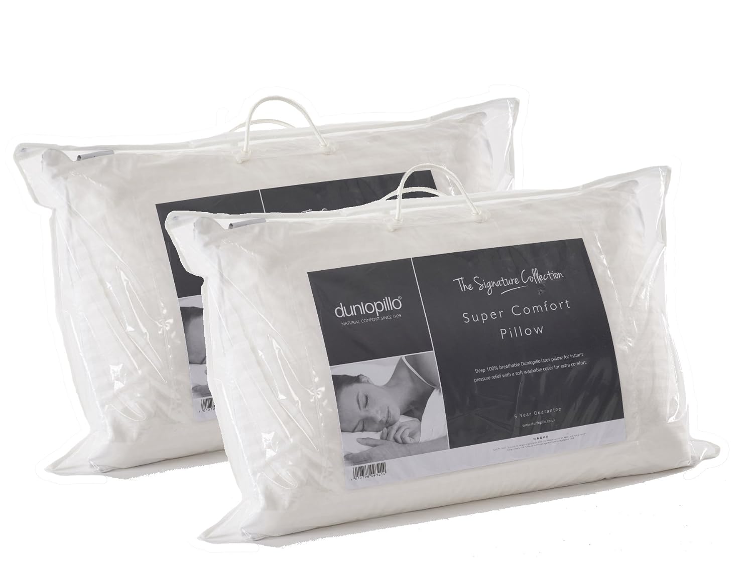 2 X Dunlopillo Super Comfort Deep Latex Pillows Amazon Co Uk
