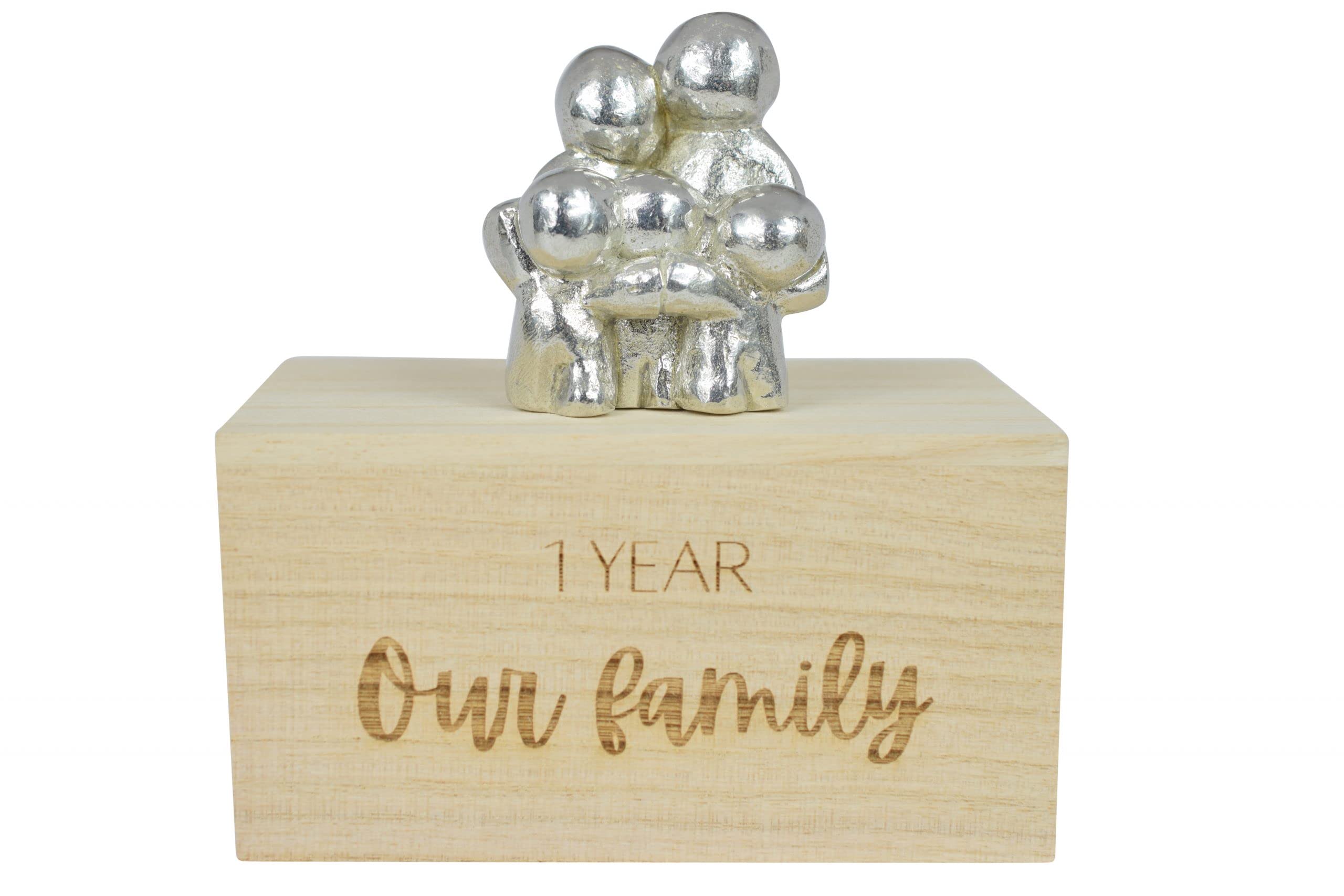 1 Year Anniversary Our Little Hugging Family Choose The Amount of Children (3 Children)