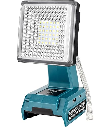 Lampe Projecteur LED Sans Fil Compatible Makita 18V - 48/60/90W - Etudevis