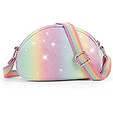 cotmcor Toddler Purse Easter Basket Stuffers Gifts for Kids: 2 3 4 5 6 7 8 Year Old Girl Birthday Gift, Rainbow Crossbody Bag